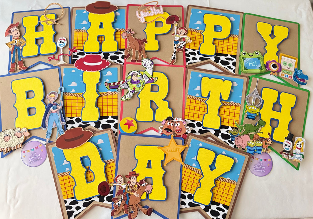Toys Happy Birthday Banner