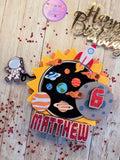 Outer Space Cake Topper, 3D Cake Topper, Outer Space Birthday, Planets Cake Topper